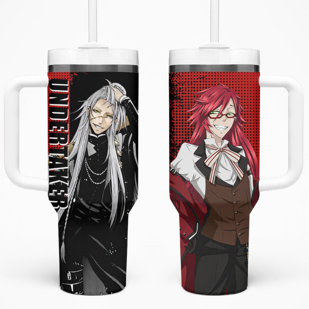 Undertaker Tumbler With Handle Black Butler TS04 Undertaker Tumbler With Handle Black Butler TS04