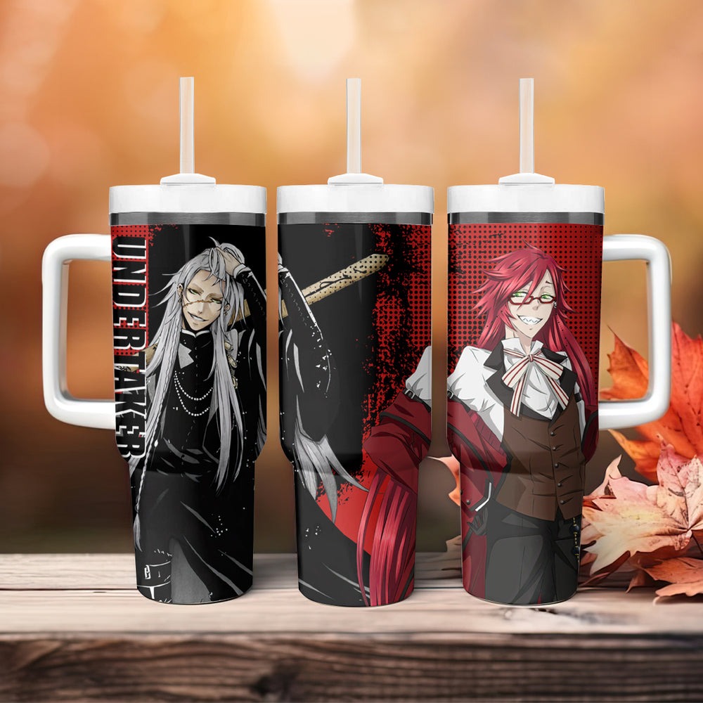 Undertaker Tumbler With Handle Black Butler TS04 Undertaker Tumbler With Handle Black Butler TS04