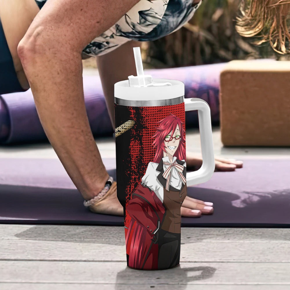 Undertaker Tumbler With Handle Black Butler TS04 Undertaker Tumbler With Handle Black Butler TS04