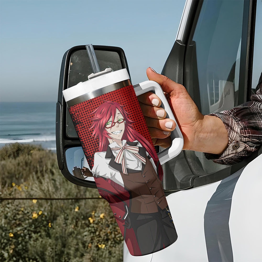 Undertaker Tumbler With Handle Black Butler TS04 Undertaker Tumbler With Handle Black Butler TS04