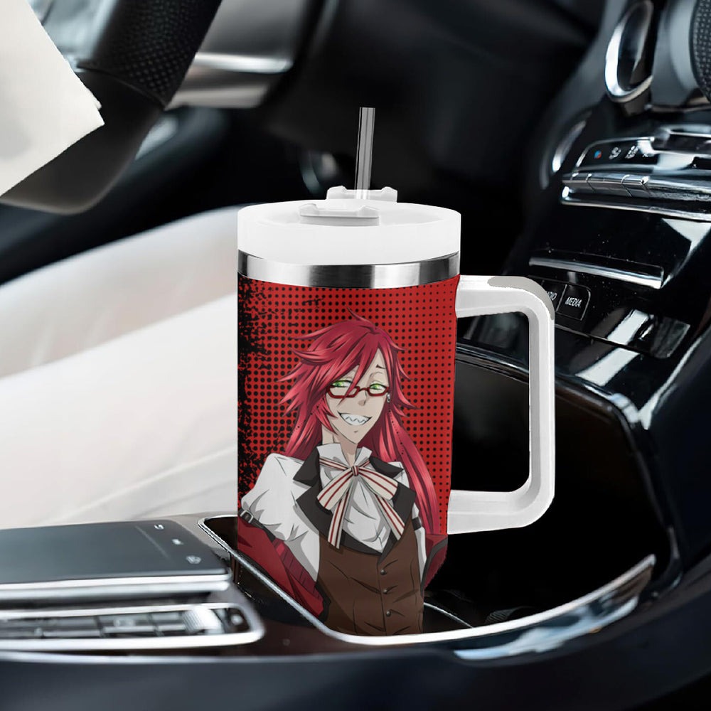 Undertaker Tumbler With Handle Black Butler TS04 Undertaker Tumbler With Handle Black Butler TS04