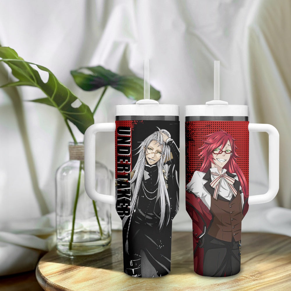 Undertaker Tumbler With Handle Black Butler TS04 Undertaker Tumbler With Handle Black Butler TS04