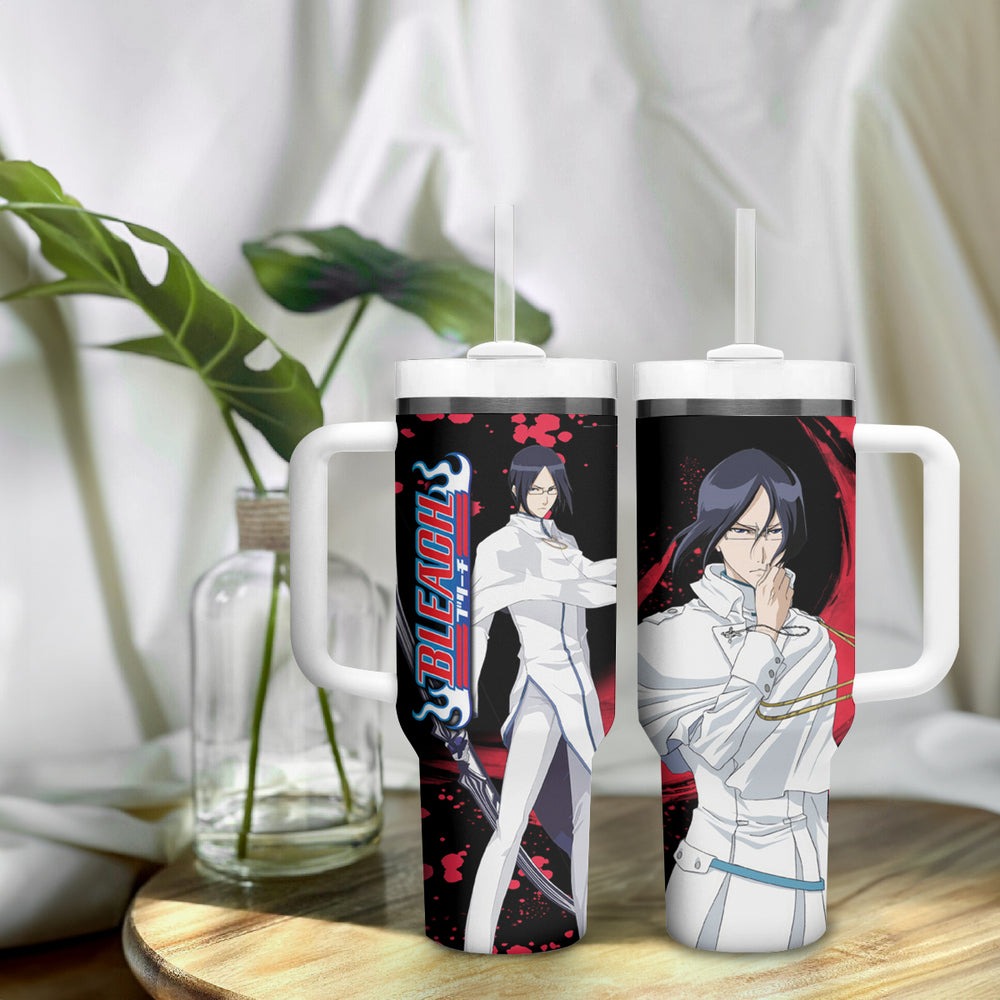 Uryu Ishida Tumbler With Handle Bleach TS04 Uryu Ishida Tumbler With Handle Bleach TS04