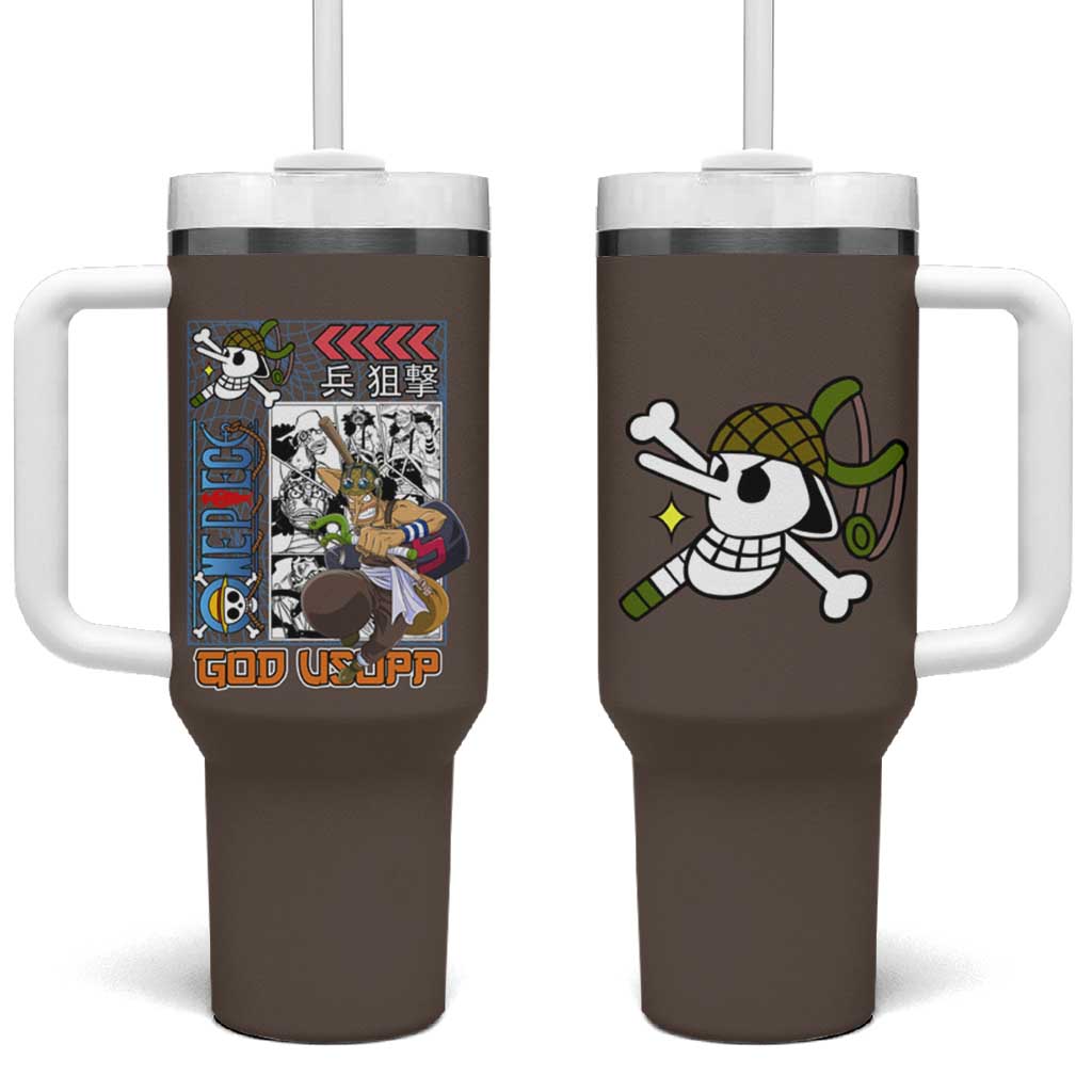 Usopp One Piece Streetwear Tumbler With Handle Anime Style TS04