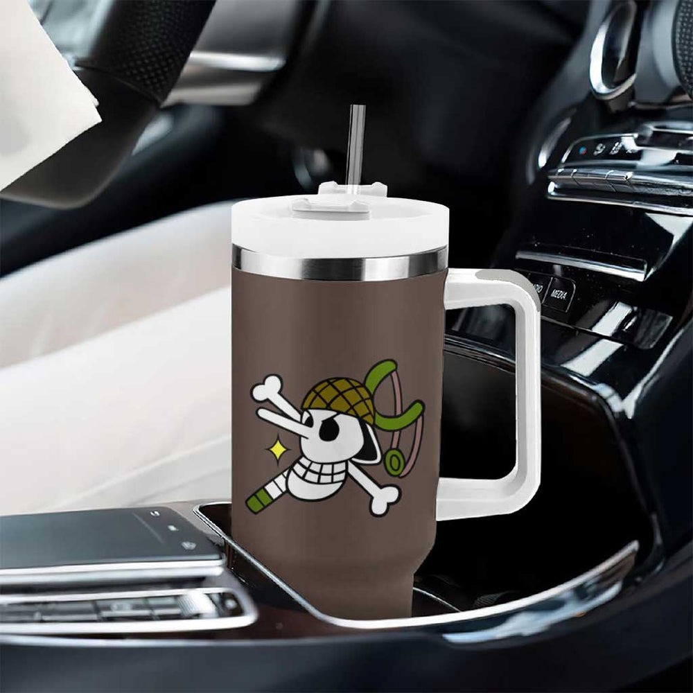 Usopp One Piece Streetwear Tumbler With Handle Anime Style TS04 Usopp One Piece Streetwear Tumbler With Handle Anime Style TS04