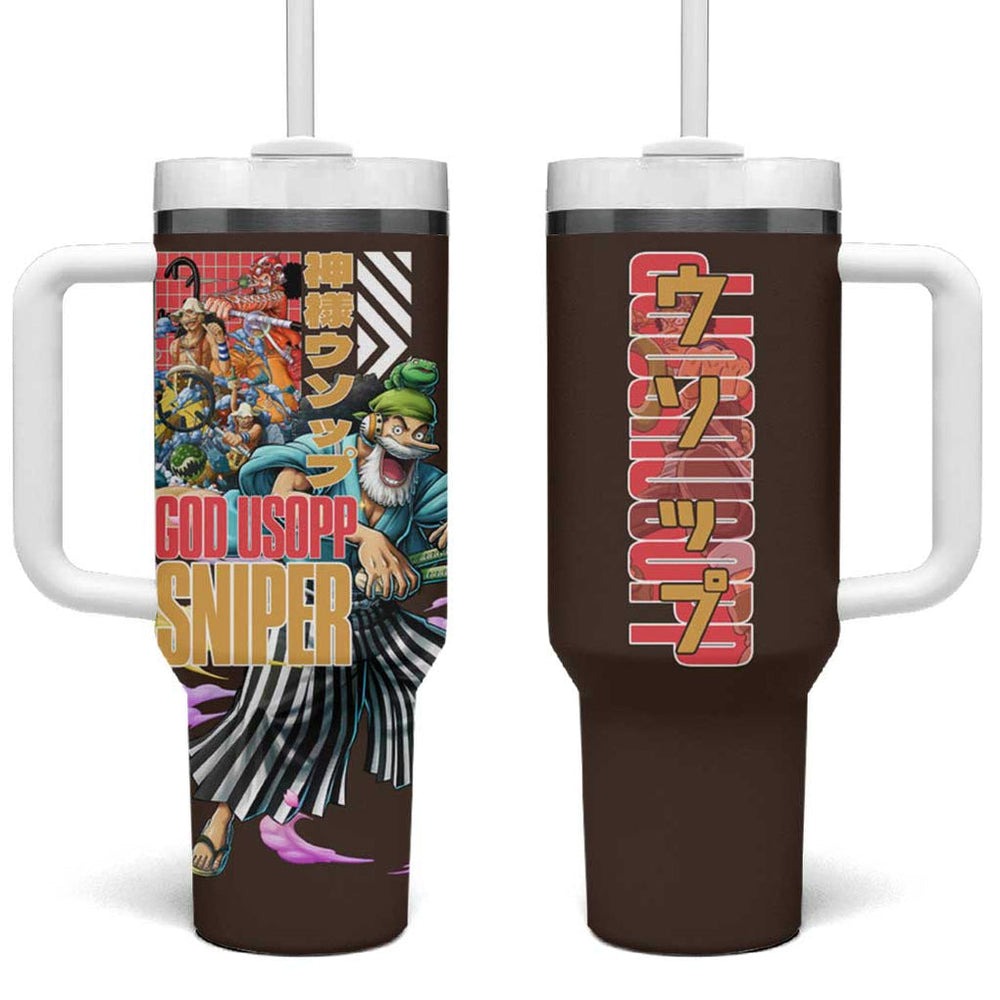 Usopp V2 One Piece Tumbler With Handle Anime Style TS04 Usopp V2 One Piece Tumbler With Handle Anime Style TS04
