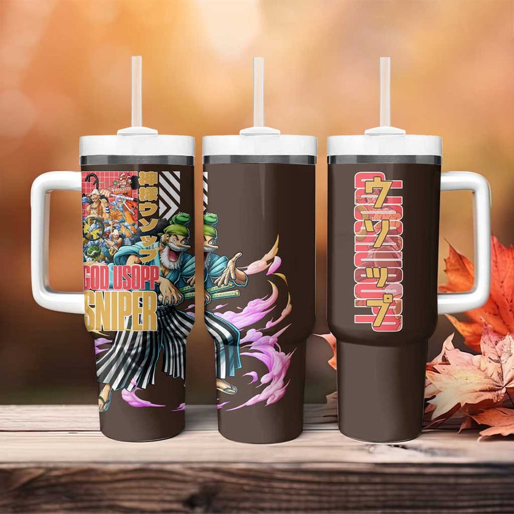 Usopp V2 One Piece Tumbler With Handle Anime Style TS04 Usopp V2 One Piece Tumbler With Handle Anime Style TS04