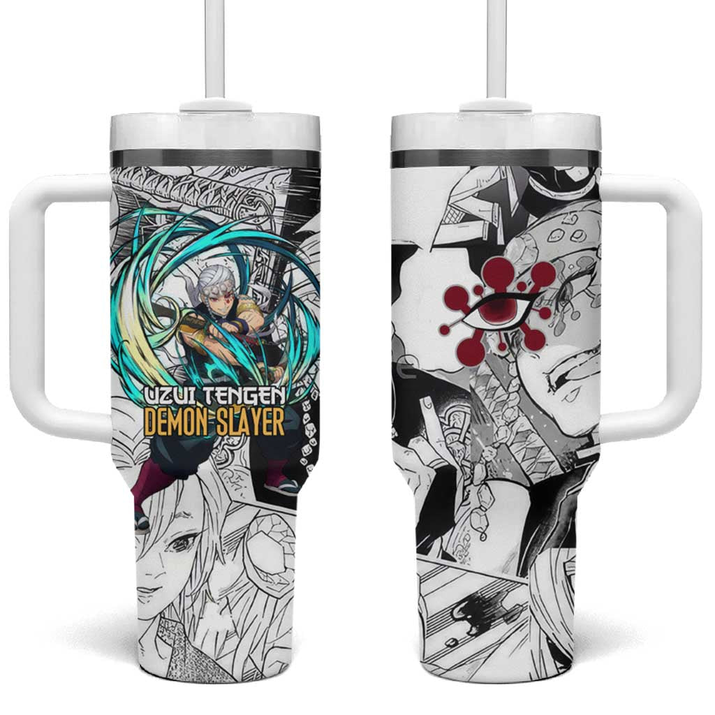 Uzui Tengen Manga Collage Demon Slayer Tumbler With Handle Anime Style TS04