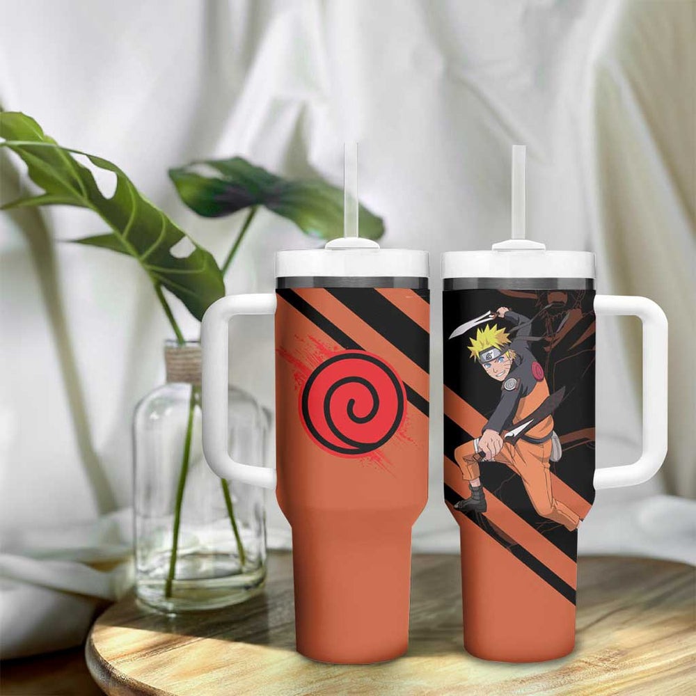 Uzumaki - Naruto Tumbler With Handle Anime Style TS04 Uzumaki - Naruto Tumbler With Handle Anime Style TS04