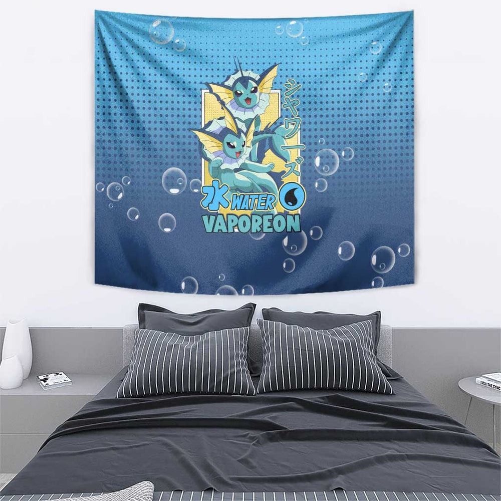 Vaporeon from Poké Tapestry with Water Type Ability and Swimming Pose Design TS04 Vaporeon from Poké Tapestry with Water Type Ability and Swimming Pose Design TS04