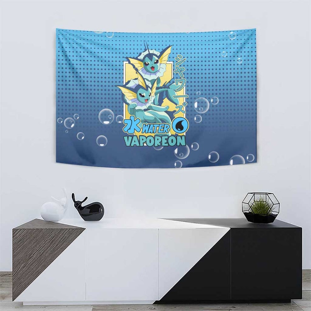 Vaporeon from Poké Tapestry with Water Type Ability and Swimming Pose Design TS04 Vaporeon from Poké Tapestry with Water Type Ability and Swimming Pose Design TS04