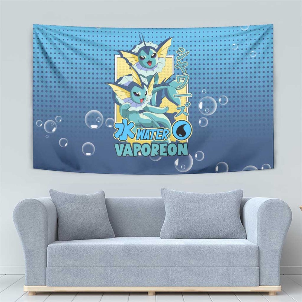 Vaporeon from Poké Tapestry with Water Type Ability and Swimming Pose Design TS04 Vaporeon from Poké Tapestry with Water Type Ability and Swimming Pose Design TS04