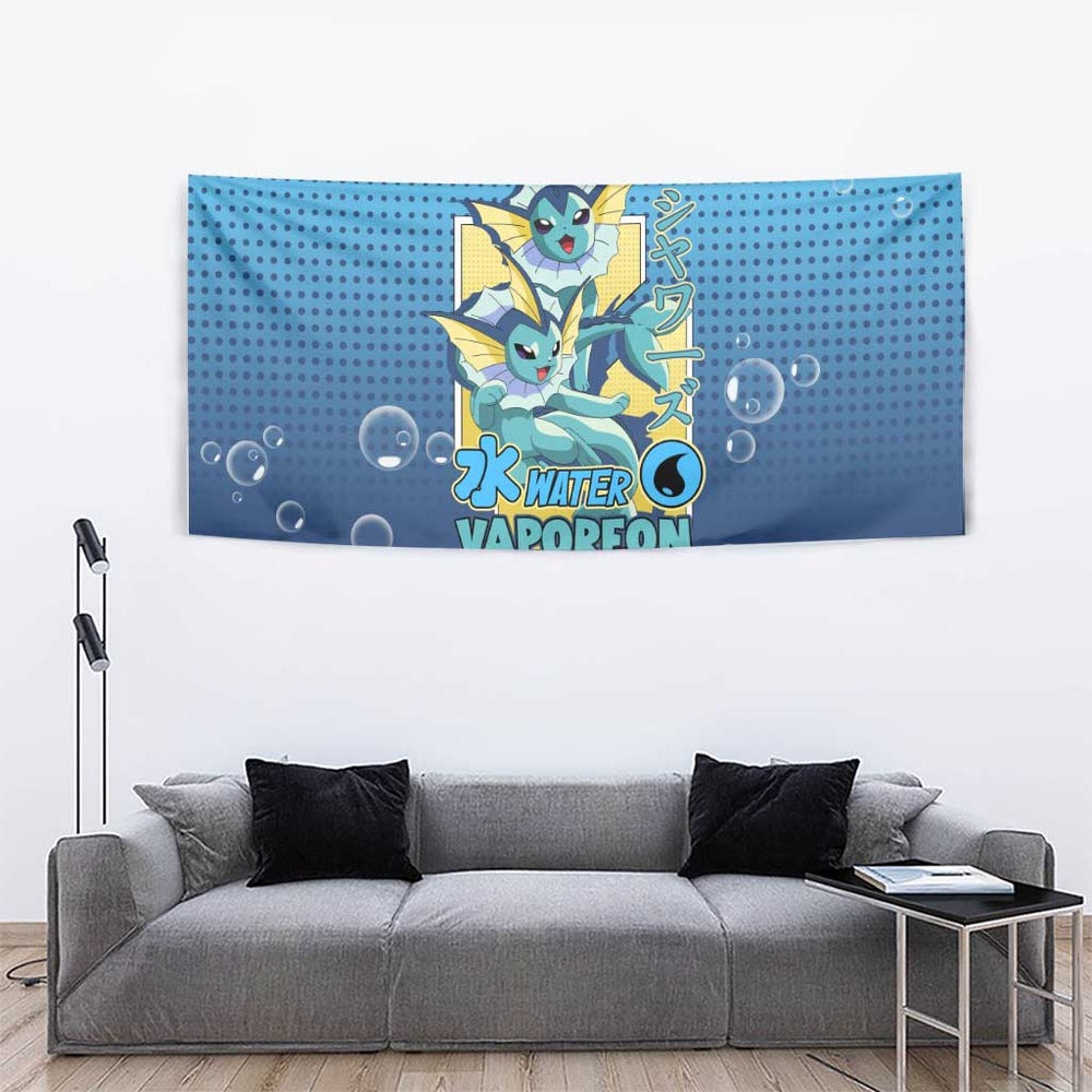 Vaporeon from Poké Tapestry with Water Type Ability and Swimming Pose Design TS04 Vaporeon from Poké Tapestry with Water Type Ability and Swimming Pose Design TS04