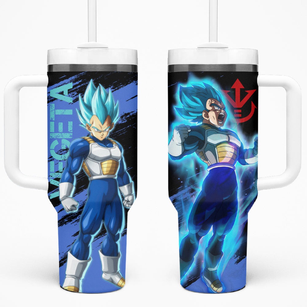 Vegeta Blue Tumbler With Handle Dragon Ball TS04 Vegeta Blue Tumbler With Handle Dragon Ball TS04