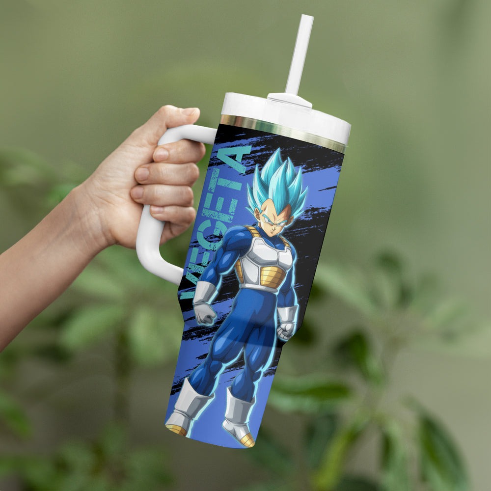 Vegeta Blue Tumbler With Handle Dragon Ball TS04 Vegeta Blue Tumbler With Handle Dragon Ball TS04
