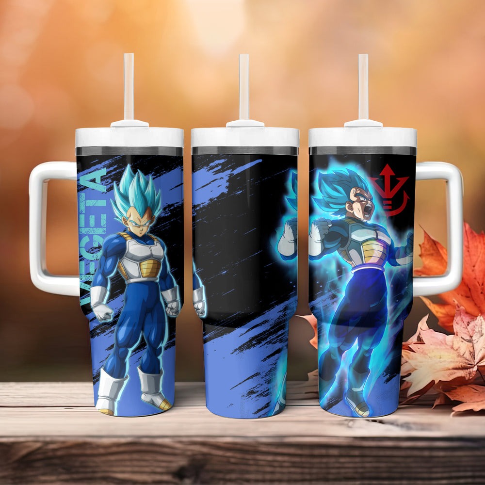 Vegeta Blue Tumbler With Handle Dragon Ball TS04 Vegeta Blue Tumbler With Handle Dragon Ball TS04