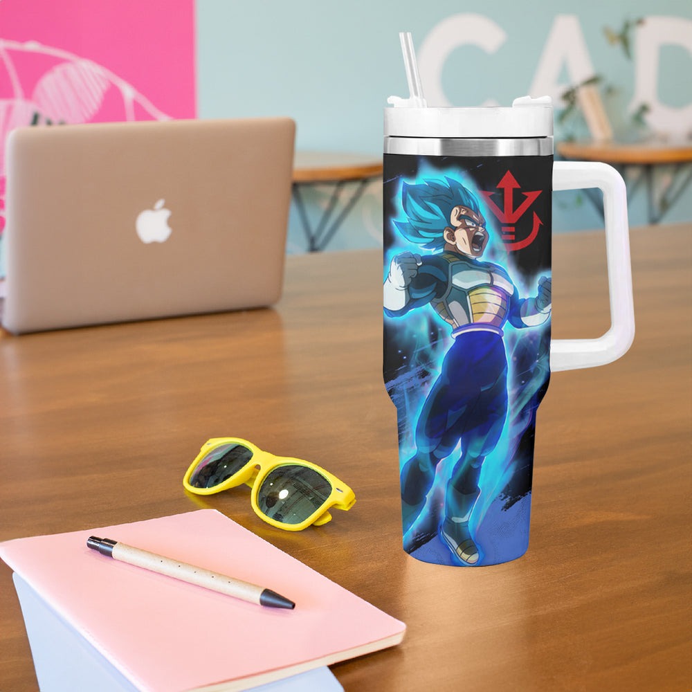 Vegeta Blue Tumbler With Handle Dragon Ball TS04 Vegeta Blue Tumbler With Handle Dragon Ball TS04