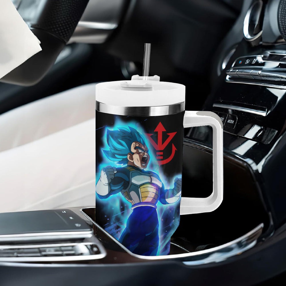 Vegeta Blue Tumbler With Handle Dragon Ball TS04 Vegeta Blue Tumbler With Handle Dragon Ball TS04