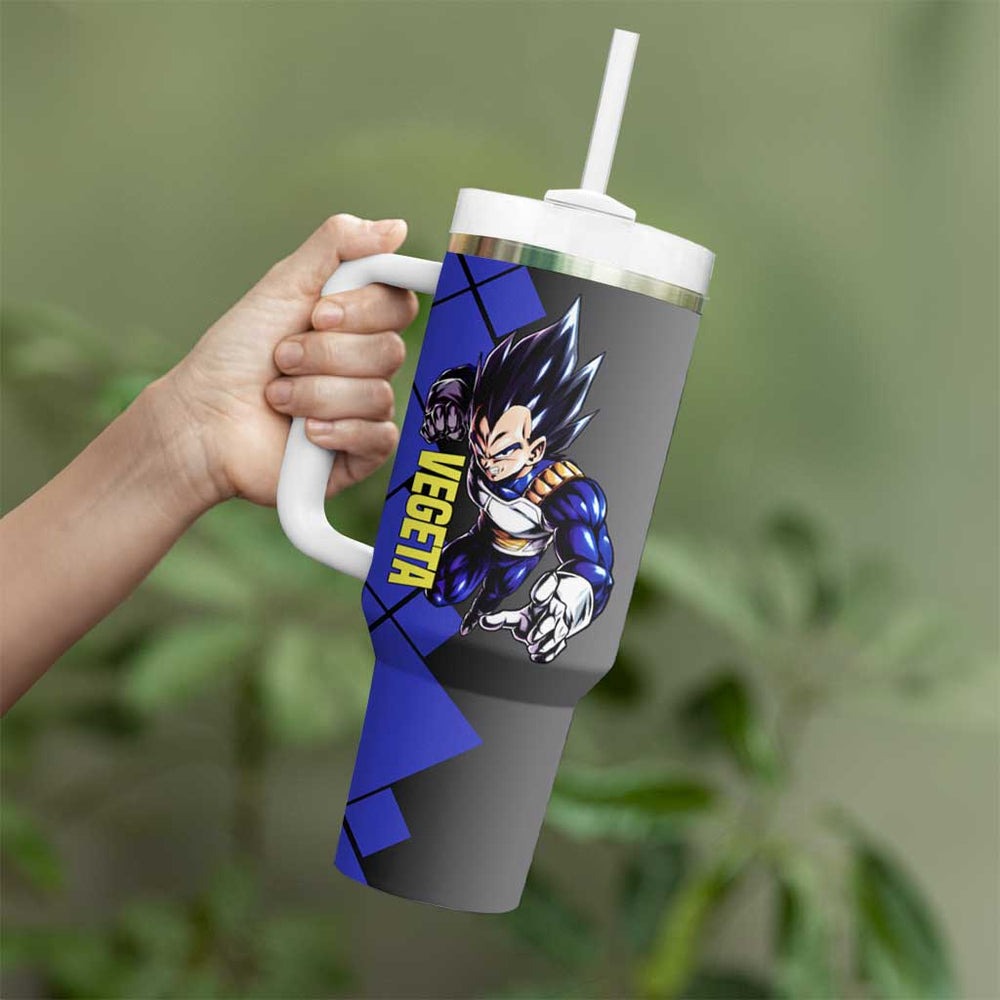Vegeta - Dragonball Tumbler With Handle Anime Mix Manga Style TS04 Vegeta - Dragonball Tumbler With Handle Anime Mix Manga Style TS04
