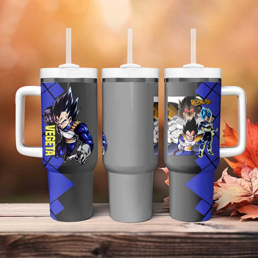 Vegeta - Dragonball Tumbler With Handle Anime Mix Manga Style TS04 Vegeta - Dragonball Tumbler With Handle Anime Mix Manga Style TS04