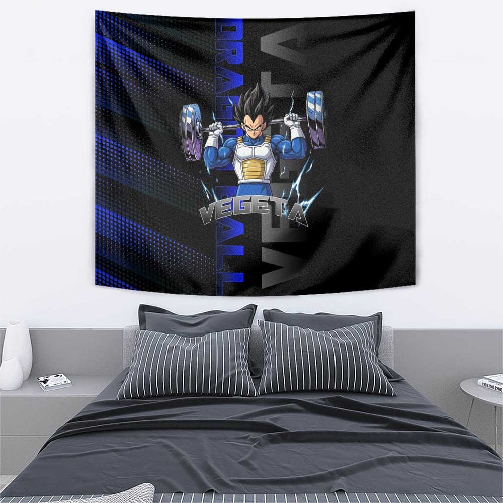 Vegeta Gym Theme Black and Blue Design Tumbler With Handle with Powerlifting Pose and Saiyan Armor Style TS04 Vegeta Gym Theme Black and Blue Design Tumbler With Handle with Powerlifting Pose and Saiyan Armor Style TS04
