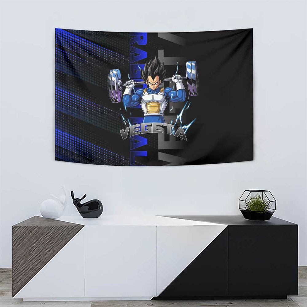 Vegeta Gym Theme Black and Blue Design Tumbler With Handle with Powerlifting Pose and Saiyan Armor Style TS04 Vegeta Gym Theme Black and Blue Design Tumbler With Handle with Powerlifting Pose and Saiyan Armor Style TS04