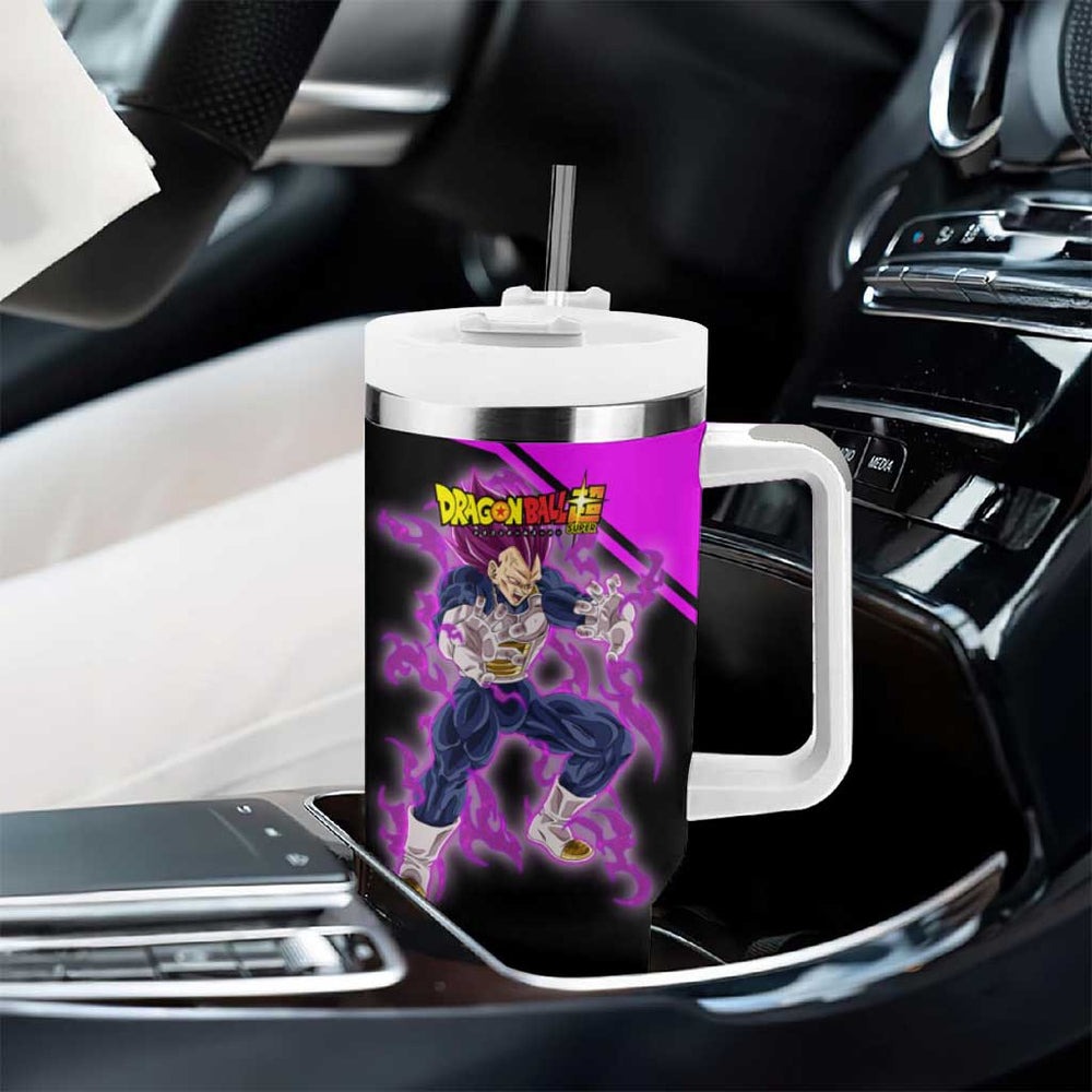 Vegeta Ultra Ego - Dragon Ball Tumbler With Handle Anime Style TS04 Vegeta Ultra Ego - Dragon Ball Tumbler With Handle Anime Style TS04