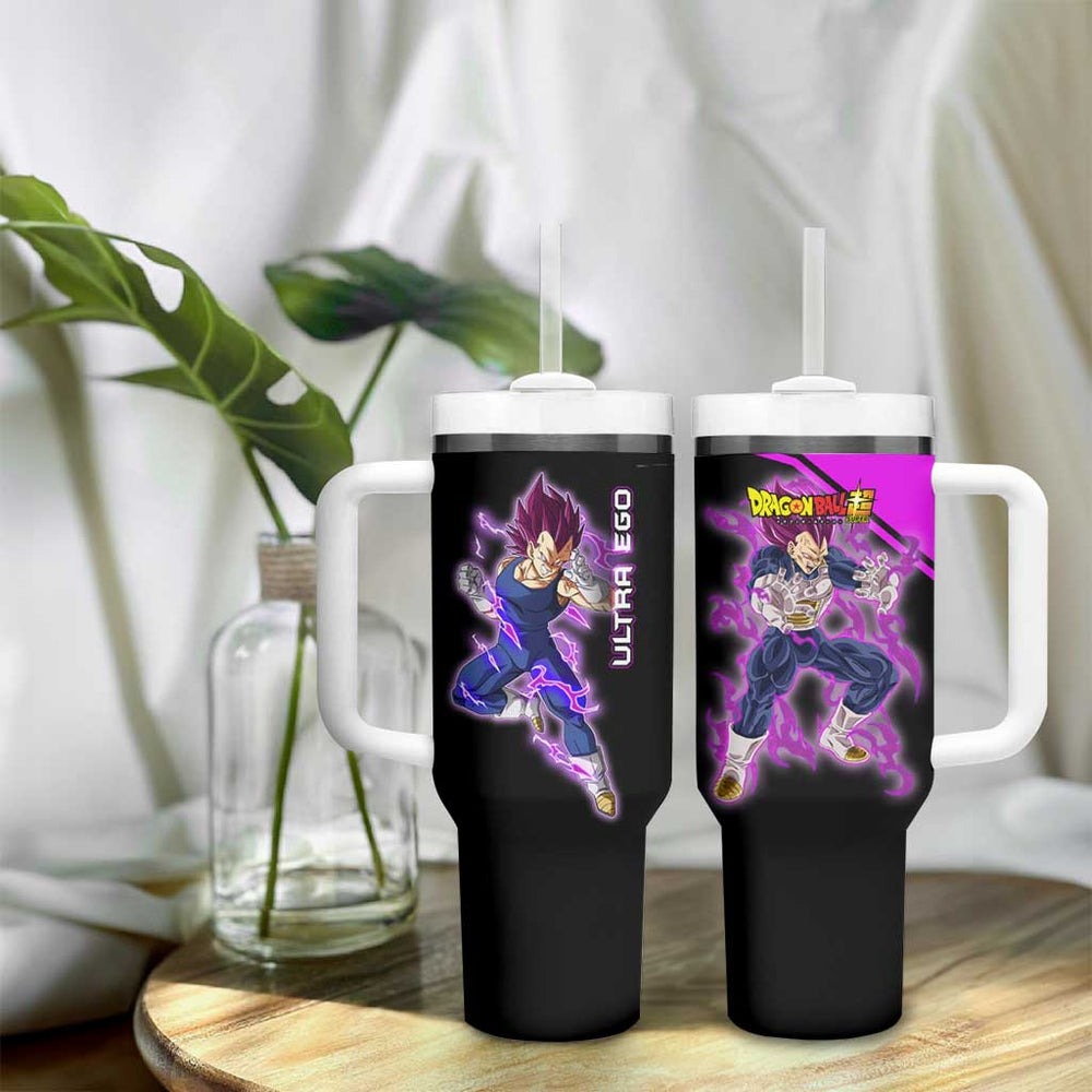 Vegeta Ultra Ego - Dragon Ball Tumbler With Handle Anime Style TS04 Vegeta Ultra Ego - Dragon Ball Tumbler With Handle Anime Style TS04