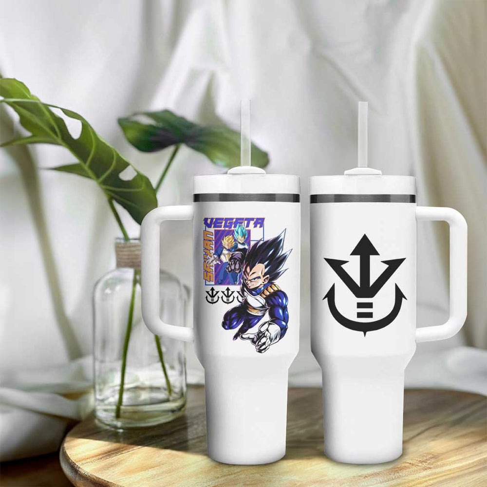 Vegeta V3 Dragon Ball Z Tumbler With Handle Anime Style TS04 Vegeta V3 Dragon Ball Z Tumbler With Handle Anime Style TS04