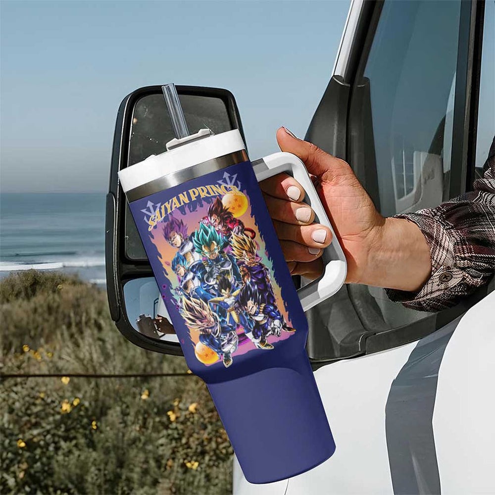 Vegeta V4 Dragon Ball Z Tumbler With Handle Anime Style TS04 Vegeta V4 Dragon Ball Z Tumbler With Handle Anime Style TS04