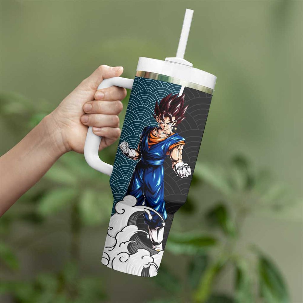 Vegito Japanese Kanagawa - Dragon Ball Tumbler With Handle Anime Japan Style TS04 Vegito Japanese Kanagawa - Dragon Ball Tumbler With Handle Anime Japan Style TS04
