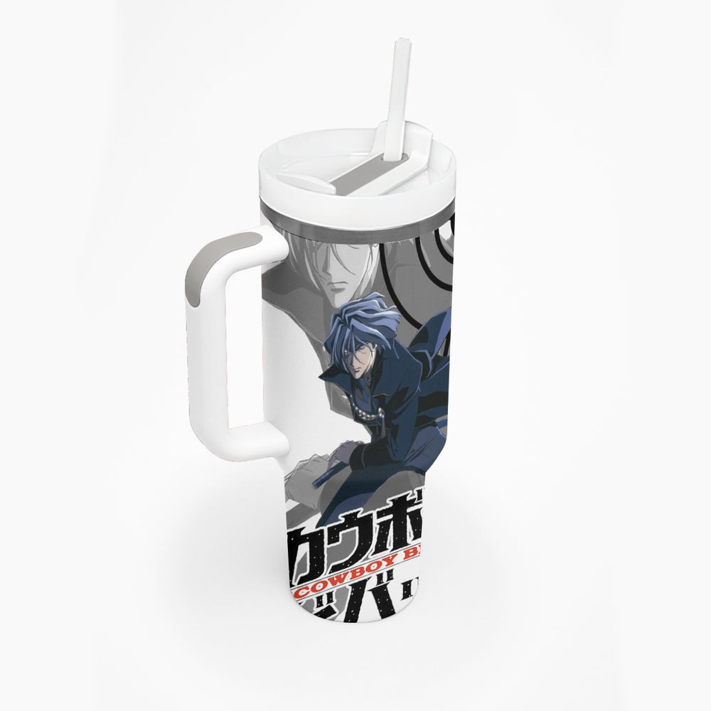 Vicious Cowboy Bebop Tumbler With Handle Anime Style TS04 Vicious Cowboy Bebop Tumbler With Handle Anime Style TS04