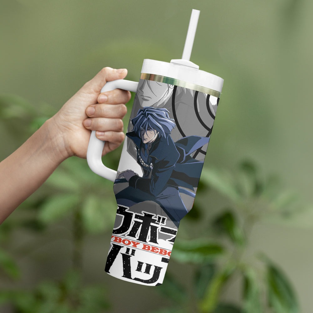 Vicious Cowboy Bebop Tumbler With Handle Anime Style TS04 Vicious Cowboy Bebop Tumbler With Handle Anime Style TS04