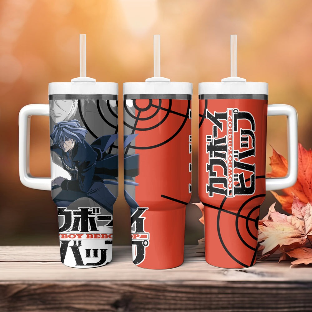 Vicious Cowboy Bebop Tumbler With Handle Anime Style TS04 Vicious Cowboy Bebop Tumbler With Handle Anime Style TS04