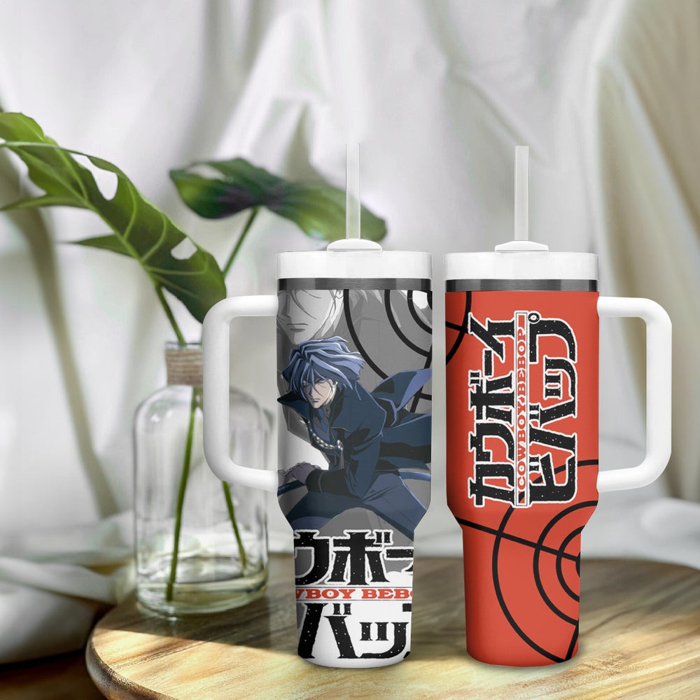 Vicious Cowboy Bebop Tumbler With Handle Anime Style TS04 Vicious Cowboy Bebop Tumbler With Handle Anime Style TS04