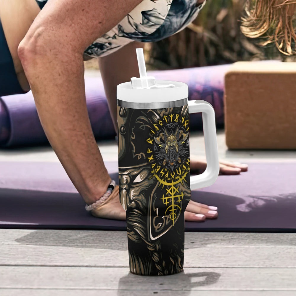 Viking Warrior Tumbler With Handle TS04