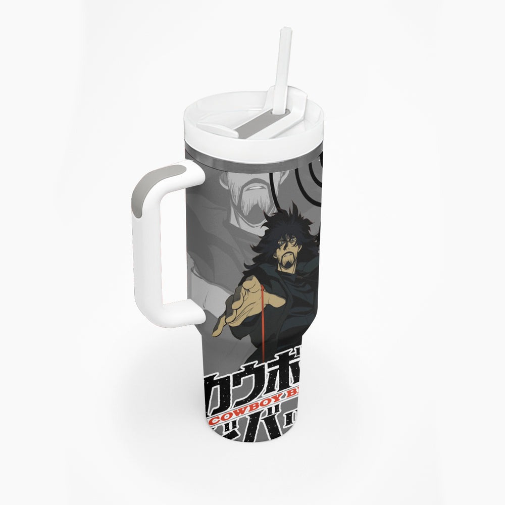 Vincent Volaju Cowboy Bebop Tumbler With Handle Anime Style TS04 Vincent Volaju Cowboy Bebop Tumbler With Handle Anime Style TS04
