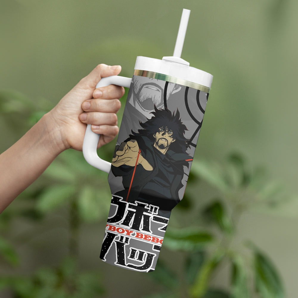 Vincent Volaju Cowboy Bebop Tumbler With Handle Anime Style TS04 Vincent Volaju Cowboy Bebop Tumbler With Handle Anime Style TS04