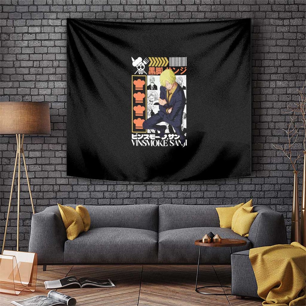Vinsmoke Sanji - Straw Hat Team - One Piece Tapestry Anime Style TS04 Vinsmoke Sanji - Straw Hat Team - One Piece Tapestry Anime Style TS04