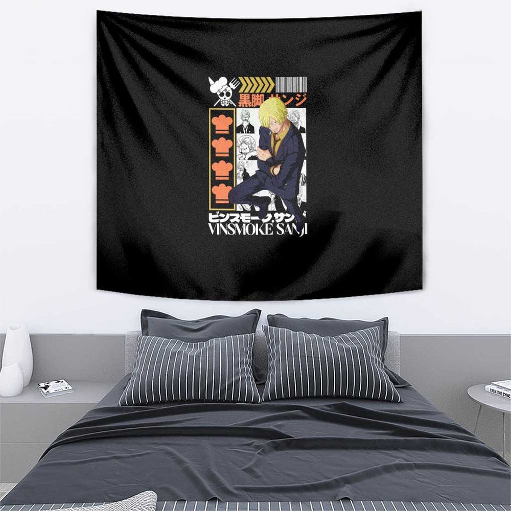 Vinsmoke Sanji - Straw Hat Team - One Piece Tapestry Anime Style TS04 Vinsmoke Sanji - Straw Hat Team - One Piece Tapestry Anime Style TS04