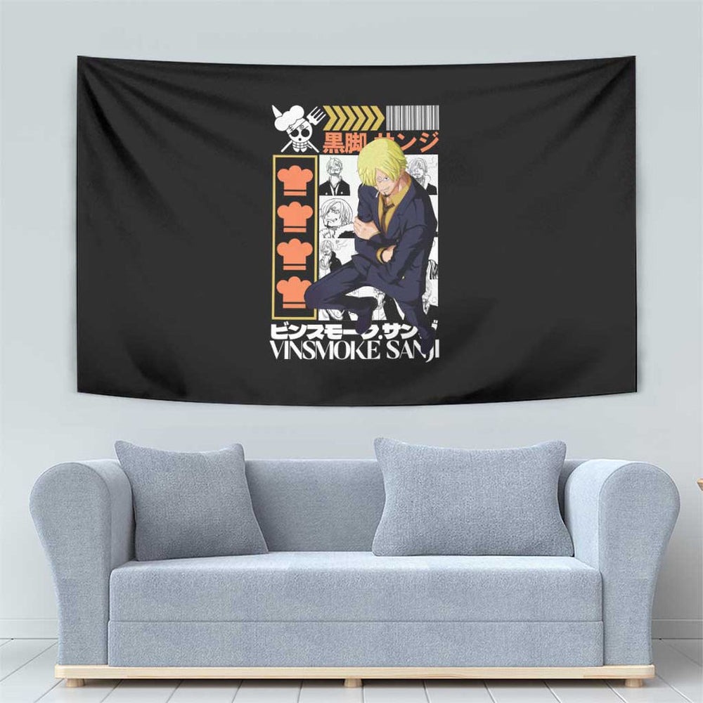 Vinsmoke Sanji - Straw Hat Team - One Piece Tapestry Anime Style TS04 Vinsmoke Sanji - Straw Hat Team - One Piece Tapestry Anime Style TS04