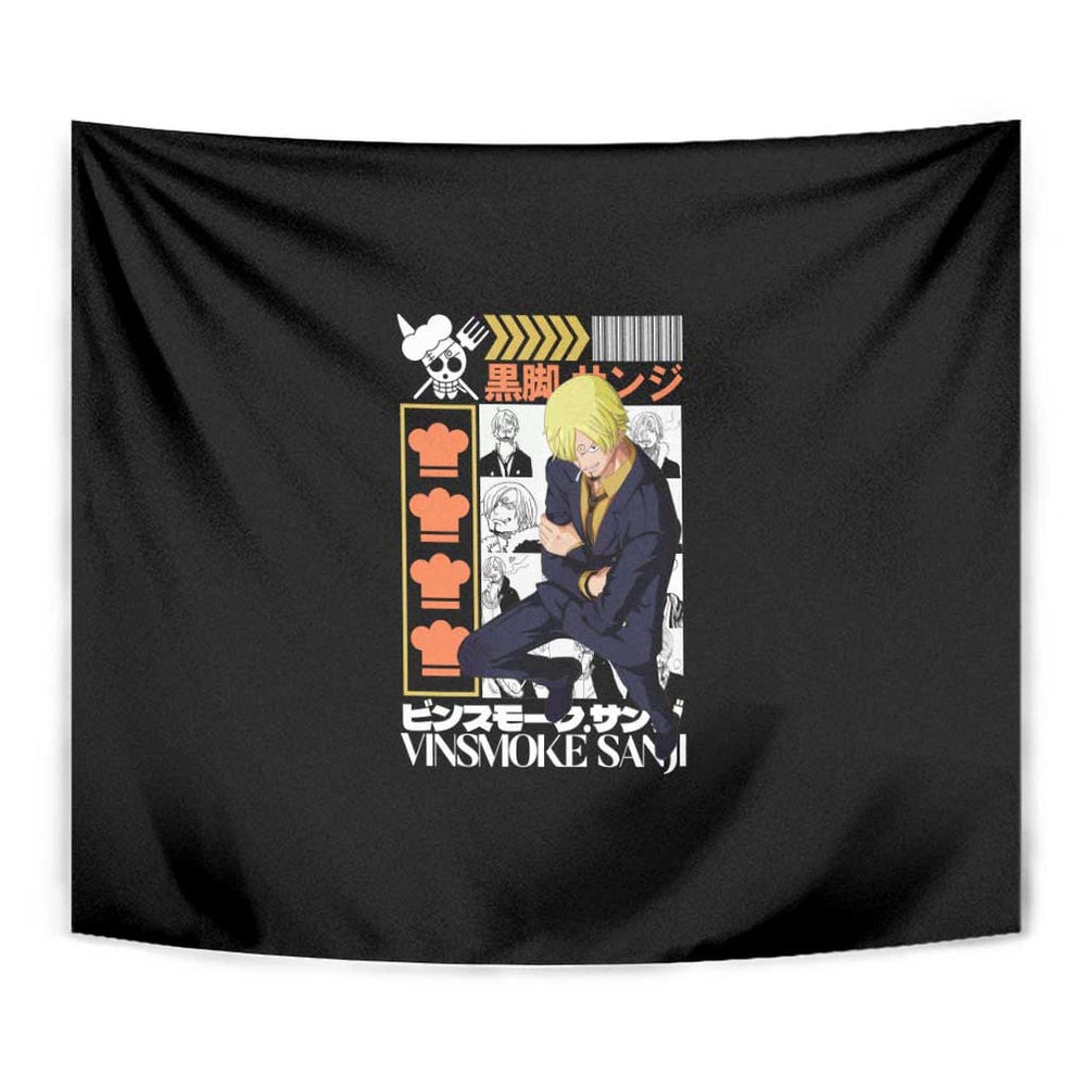 Vinsmoke Sanji - Straw Hat Team - One Piece Tapestry Anime Style TS04 Vinsmoke Sanji - Straw Hat Team - One Piece Tapestry Anime Style TS04