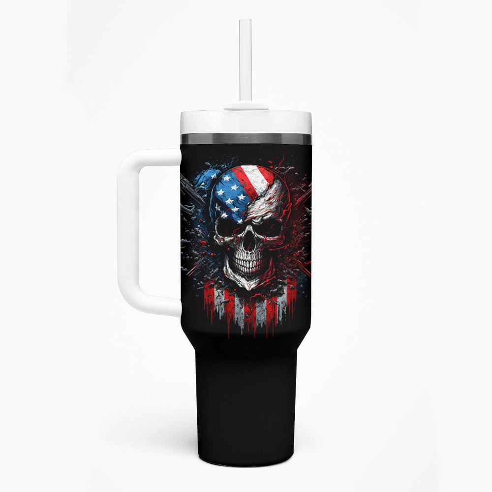 Vintage Skull Tumbler With Handle American Skull Vintage DT01 Vintage Skull Tumbler With Handle American Skull Vintage DT01