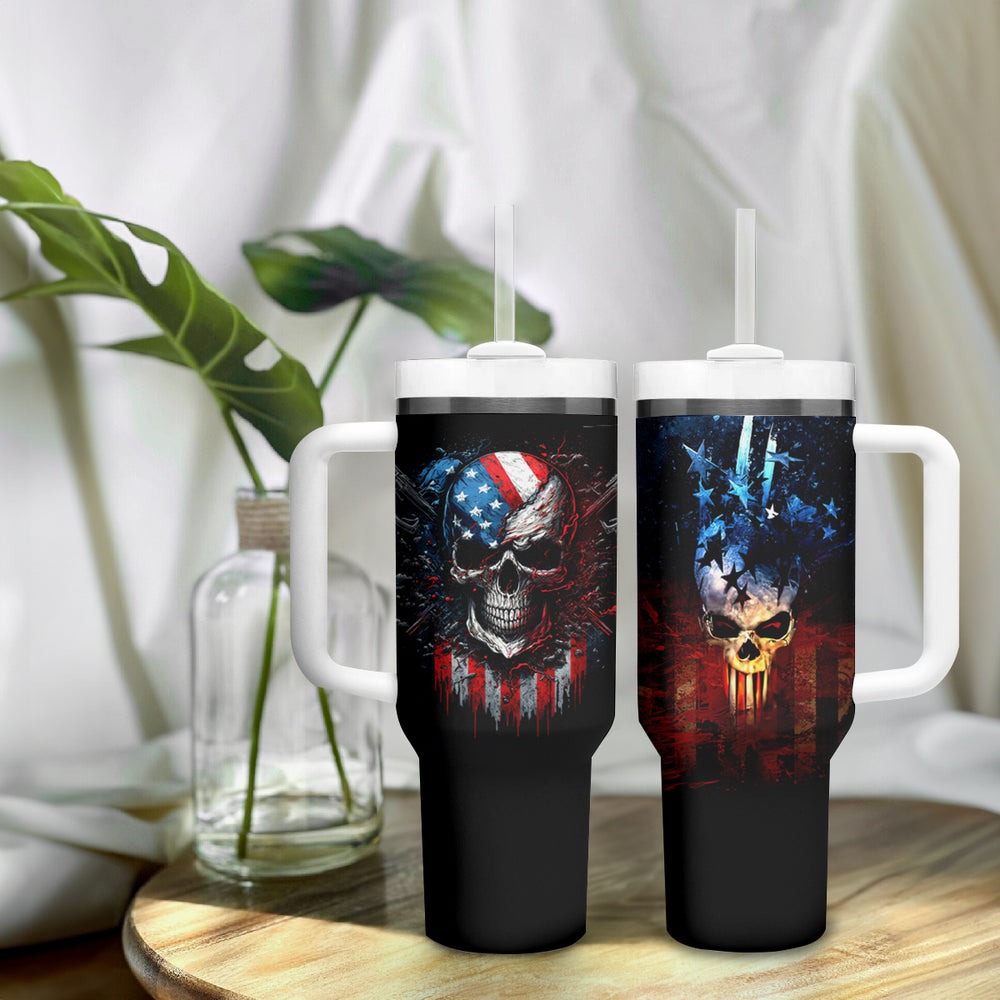 Vintage Skull Tumbler With Handle American Skull Vintage DT01 Vintage Skull Tumbler With Handle American Skull Vintage DT01