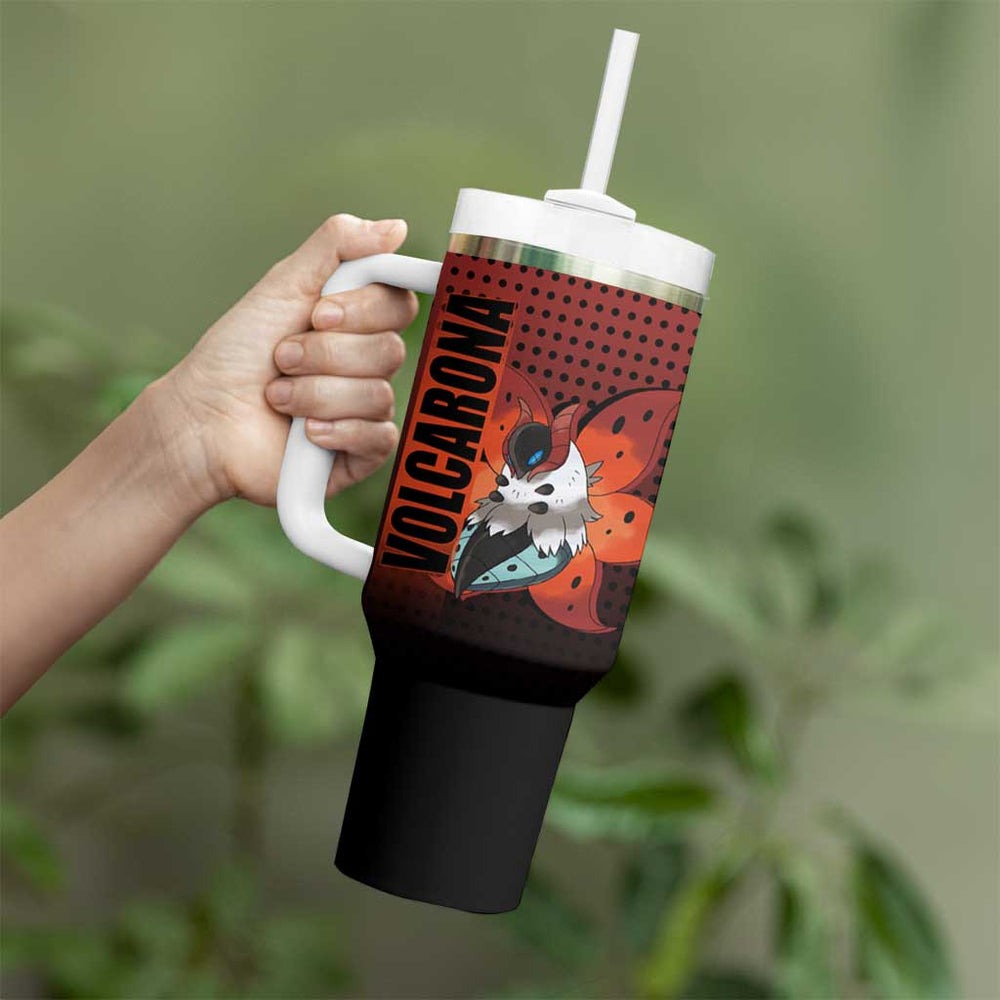 Volcarona from Poké Tumbler With Handle Bug and Fire Types Featuring Bright and Fiery Design TS04