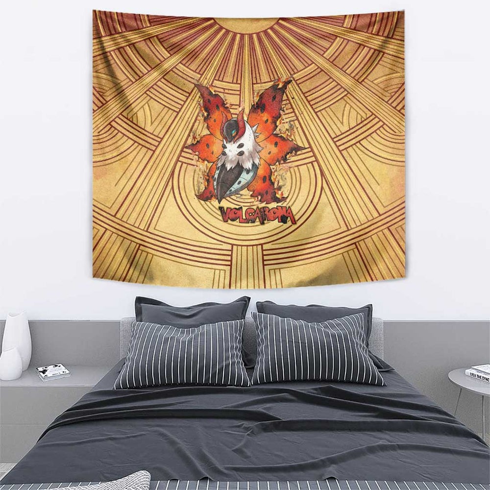 Volcarona Tapestry Aztec Sun God Tapestry Art TS04 Volcarona Tapestry Aztec Sun God Tapestry Art TS04