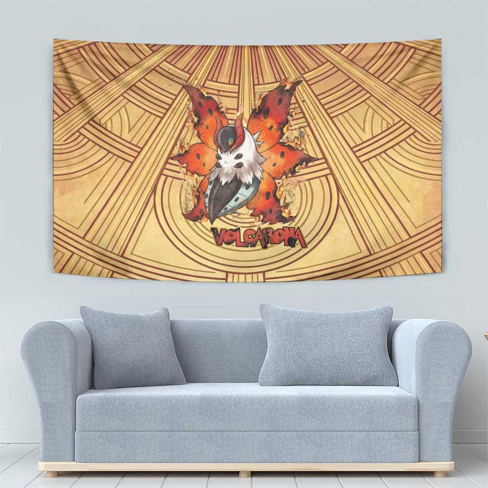 Volcarona Tapestry Aztec Sun God Tapestry Art TS04 Volcarona Tapestry Aztec Sun God Tapestry Art TS04