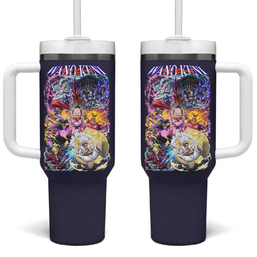 Wano Kuni One Piece Tumbler With Handle Japan Anime Style TS04 Wano Kuni One Piece Tumbler With Handle Japan Anime Style TS04