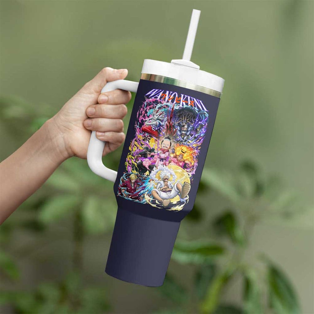 Wano Kuni One Piece Tumbler With Handle Japan Anime Style TS04 Wano Kuni One Piece Tumbler With Handle Japan Anime Style TS04