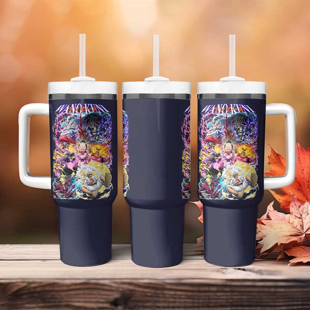 Wano Kuni One Piece Tumbler With Handle Japan Anime Style TS04 Wano Kuni One Piece Tumbler With Handle Japan Anime Style TS04